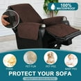 thumbnail image 5 of 100% Waterproof & Non-Slip Power Lift Recliner Cover Slipcover for Power Lift Recliner Chairs for Elderly,Kids,Dog (22", Brown), 5 of 6