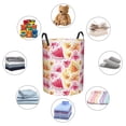 thumbnail image 4 of Fotbe Watermelon Cesto de Ropa con Asas, Cesto Impermeable de Gran Capacidad, Bolsa de Lavado para Dormitorio, Cesto de Ropa con Ruedas y Asas-Small, 4 of 6