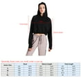 thumbnail image 2 of TFixol Sudadera con capucha para mujer con agujeros para el pulgar y cordón de manga larga, 2 of 8
