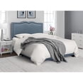 thumbnail image 2 of Home Fare Delft Blue Nail Head Trim Queen Bed, 2 of 2