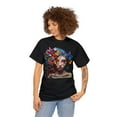 thumbnail image 3 of Unisex Heavy Cotton T-Shirt Rainbow Draw Beautiful Woman 004, 3 of 4