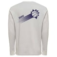 thumbnail image 3 of Unisex Sportiqe  Gray Phoenix Suns Afton Thermal Long Sleeve T-Shirt, 3 of 3