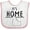 White and Pink, variant on Inktastic It's Home- State of Idaho Outline Boys or Girls Baby Bib
