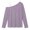 Purple, variant on Asxite Girls Solid Tops Crew Neck Long Sleeve Soft Cotton Casual Pullover Fall Winter Tee 8T