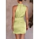 thumbnail image 2 of Vestido PRETTYGARDEN de satén sin mangas con cuello simulado y cinturón XXL, 2 of 8