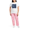 thumbnail image 4 of CafePress - Shark Keywest BUT Women's Light Pajamas - Women's Short Sleeve Print T-Shirt and Pants Light Cotton Pajama Set, 4 of 7