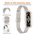 thumbnail image 3 of Banda de Repuesto de Metal Compatible con Mi Band 7 Correa de Malla de Acero Inoxidable Accesorio de Banda de Repuesto Flexible Transpirable de Moda 3 Colores ANGGREK  Otros, 3 of 8