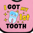 thumbnail image 4 of Inktastic I Got My 1st Tooth with Cute Tooth Baby Boys or Girls Baby Bib, 4 of 4