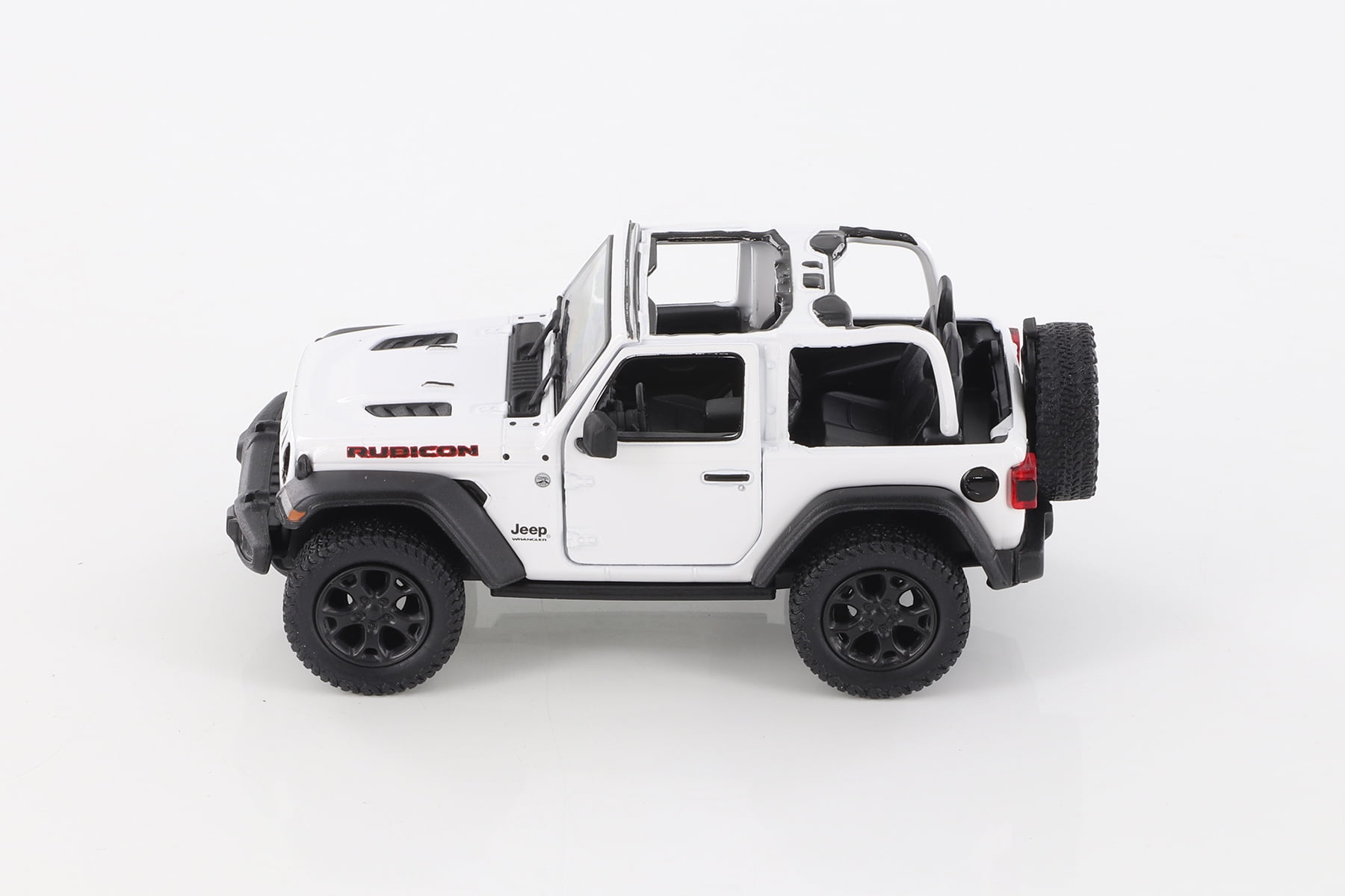 2018 Jeep Wrangler Rubicon Open Top White Kinsmart 5412DA WT