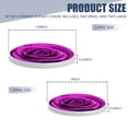 thumbnail image 2 of Electric Stove Burner Covers, Set of 4,White Round Cover for Gas Stovetop,8 and 10 Inch,Purple Rose with Water Droplets, 2 of 5