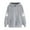 Gray, variant on Womens Sweatshirts Purple Oversized Hooded Ghost Print Pullover Long Sleeve Tops for Ladies Soft 2XL