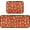Gingerbread Men, variant on Rustic Pumpkins Buffalo Kitchen Rug and Mat Set of 2 Anti Fatigue Non Slip Washable Farmhouse Welcome Fall Autumn Floral Runner Rugs Floor Mats for Thankgiving Holiday Kitchen Laundry Room Home Decor