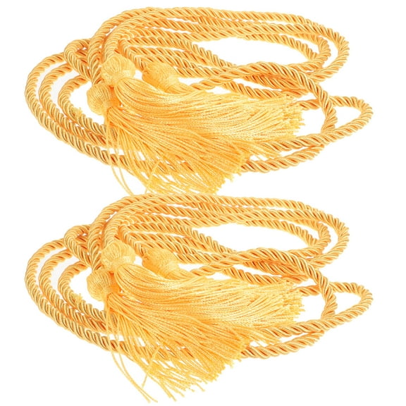 SEWCHICS Golden Decorative Tassel Ropes for Parties and Formal Events 2Pcs