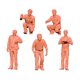 thumbnail image 2 of 5 piezas 1/64 figuras en miniatura, decoración de micropaisajes, coleccionables, pequeño taller de reparación, kit de modelo, figuras de personas en m 2x1x1cm, 2 of 8
