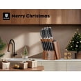 thumbnail image 3 of Knife Block Set: Kitchen Knives Set with Block and Sharpener, 15 Pcs Ultra Sharp Chef knife, High Carbon Stainless Steel, Ergonomic Handle Non-Slip, Silver Wolf Series with Gift Box, 3 of 9