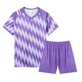 thumbnail image 2 of Hessimy Boys Active Short Sets Active Short Sleeve Crewneck T-Shirt and Shorts 2 Piece Athletic Shorts Set,Jogging Football Tracksuit 12-18 Months, 2 of 4
