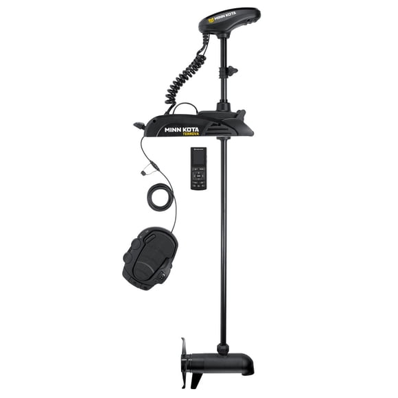Minn Kota Trolling Motor 1358382 Terrova; Freshwater; Electric Steer; Variable Speed Forward and Reverse; 80 Pound Of Thrust; 60 Inch Shaft Length; Bow-Mount; 24 Volts; 56 Amp; Black