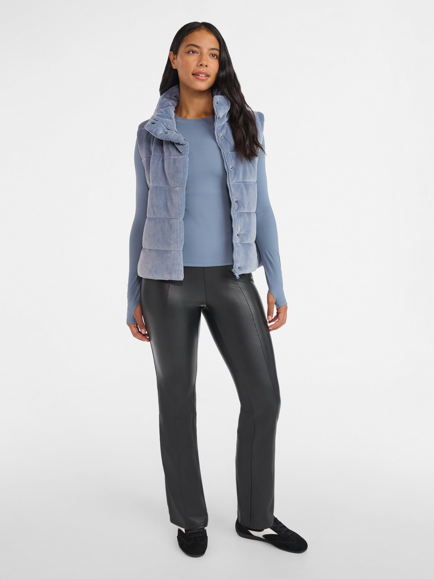 Avia Women's and Women’s Plus SoftSculpt Tee with Long Sleeves, Sizes XS-4X