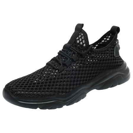 

Jungdeepe Men Sports Shoes Fashion New Pattern Summer Mesh Hollow Breathable And Comfortable Lightweight Lace Up Shoes Sneaker Rack for Men Bedroom Wall Sneaker Boots for Men Blvd Sneaker Containers