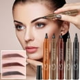 thumbnail image 6 of Four-head Water Eyebrow Pencil，Eyebrow Pencil Eyebrow Microblading Pen - Eye Makeup Brow Pen Liquid Pencil with 4 Micro-Fork Tip, Waterproof & Long-Lasting & Smudge-Proof Brow Pencil(B), 6 of 9