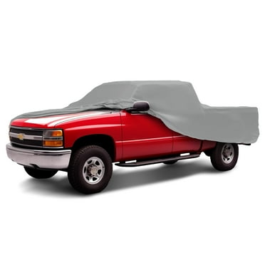 Weatherproof Truck Cover Compatible with 2022-2022 Chevrolet Silverado 1500 Regular Cab8Ft Bed & Camper Shell - 5L Outdoor - Protect Rain, Snow, Hail, Sun - Cable Lock, Bag & Wind Straps