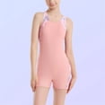 thumbnail image 6 of Hellosay One Piece Swimsuits for Girls Strecthy Swimwear Sleeveless Beachwear Print Holiday Bathing Suit Size 5-15 Pink, 6 of 8