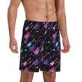 thumbnail image 2 of Fotbe Colorful Guitar Pajama Shorts for Men, Men's Pajama Bottoms, Sleepwear,Short Pajama Pants-XX-Large, 2 of 9