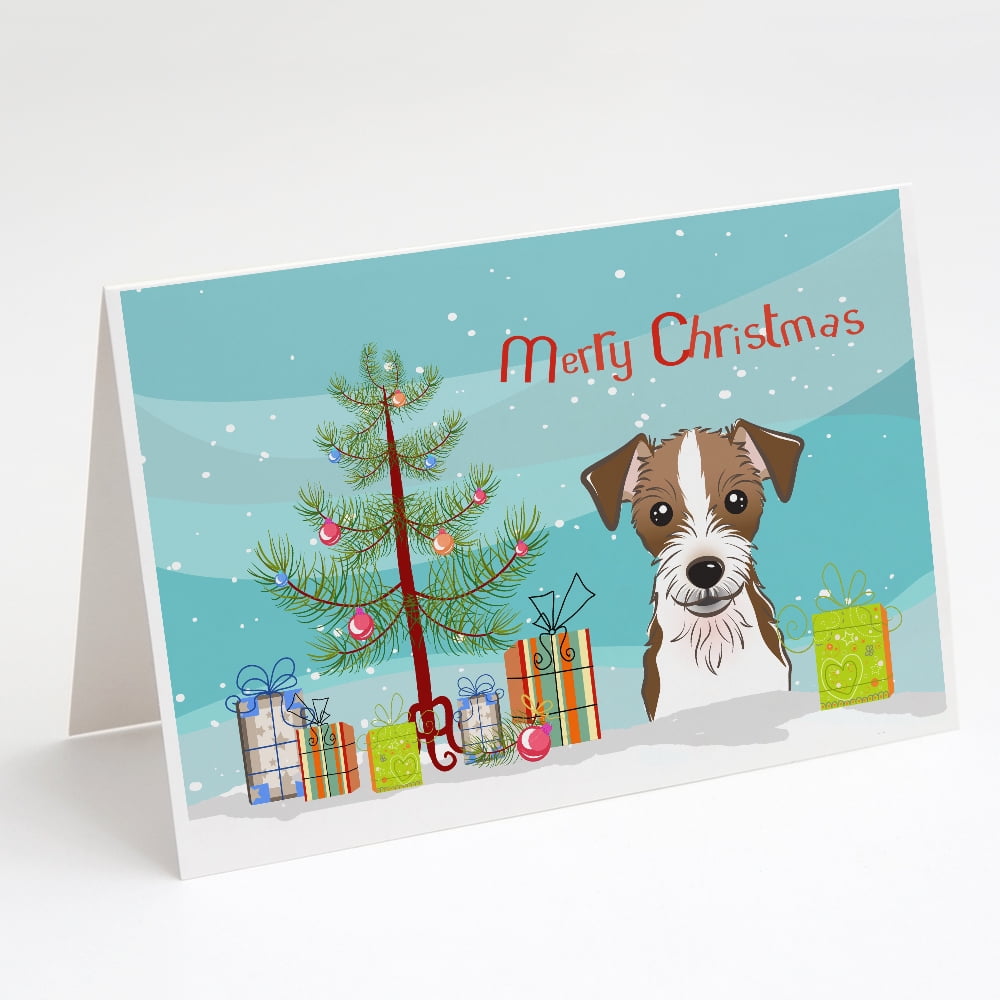 Jack Russell on Delivery Truck in Winter Greeting Card Pet Greeting Cards Dog Greeting Cards 5 x 7 inches Jack Russell Christmas Greeting Cards Set of 5 