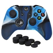 Sololife Anti-Slip Silicone Controller Cover Protective Skins for Microsoft Xbox One Controller with Eight Thumb Grip