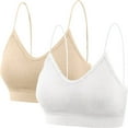 thumbnail image 1 of WZXFASHION Lady's Two Piece Set Seamless Top Strap Breast Pad Thread Plus Size Underwear Bra E L, 1 of 3
