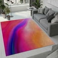 thumbnail image 2 of Rainbow Psychedelic Watercolor Area Rug, Multicolor Gradient Art Design Bedroom Rug, Soft Low Pile Dining Room Carpet, Non-Slip Easy Clean Nursery Kitchen Living Room Rugs 5x6ft, 2 of 6