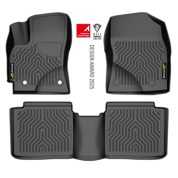 Floor Mats fit for Toyota Corolla 2014-2019 W/Automatic Transmission, 1st & 2nd Row Full Set, All Weather Protection TPE Floor Liners Black