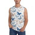 thumbnail image 2 of Goofa Butterfly Printed Men's Sleeveless T-Shirt - Athletic Gym Workout Tank Top for Men - Moisture-Wicking, UPF 30+ Quick-Dry Muscle Tee-X-Large, 2 of 8
