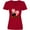 Red, variant on Inktastic I Love Movie Night Women's V-Neck T-Shirt