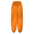 thumbnail image 3 of TiaoBug Men's Shiny Satin Bloomers Pants Elastic Waistband Loose Lantern Pants Belly Dance Trousers Orange M, 3 of 6