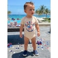 thumbnail image 6 of BemeyourBBs Cousin Crew Shirt Romper Baby and Toddler Matching Shirt Outfits Baby Girl Boy 4th of July Outfit Patriot Independence Day Clothes Short Sleeve Letter Star Print Summer Bodysuit Playsuit, 6 of 9