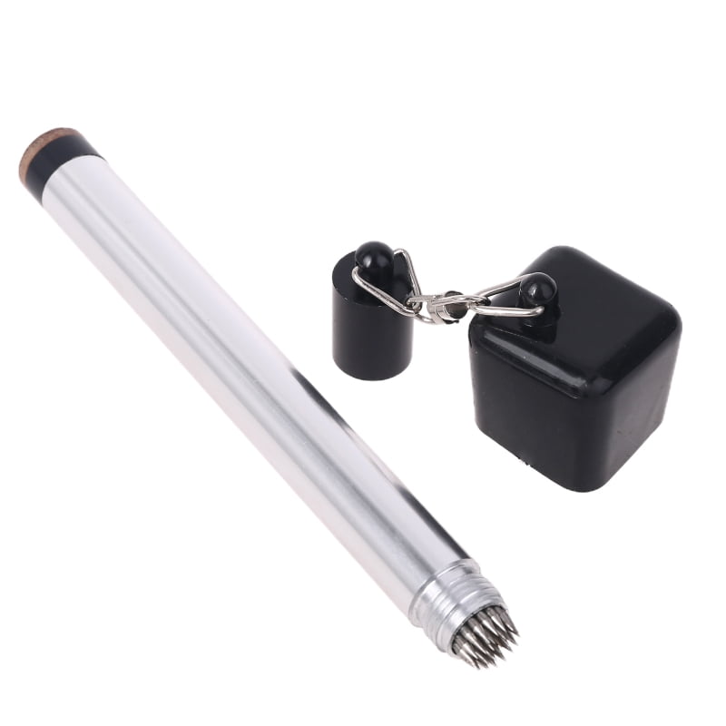 Pool Stick Chalk Holder 2 in 1 Portable Chalker Cue Tip Pick Pricker