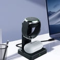thumbnail image 3 of Soporte de cargador inalámbrico para Apple Watch, estación de carga inalámbrica 2 en 1 para Airpods Pro e iWatch, base de carga rápida para Apple Watch Series 6 5 4 3 2 1 SE y Airpods 2 Fokelyi 223221-2, 3 of 9