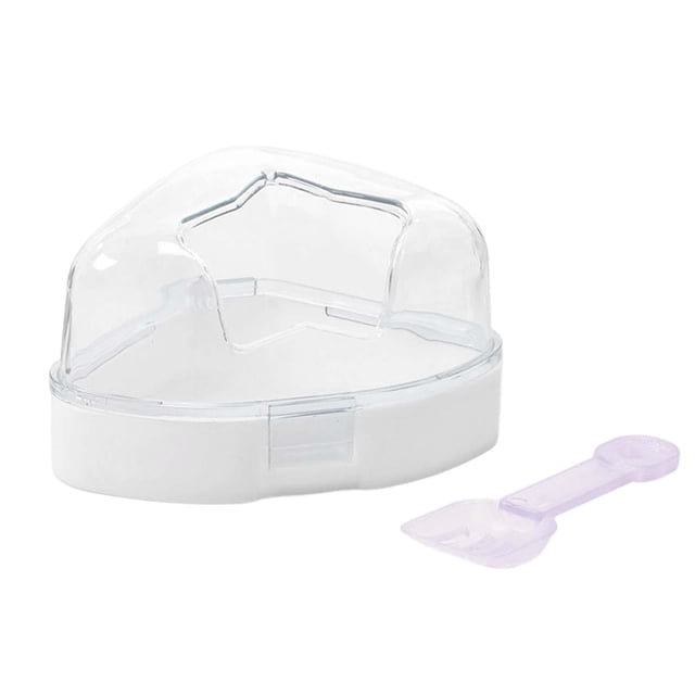 TISHITA Hamster Sand Bath Sand Bath Room Portable Detachable Transparent Small Sand Bath White