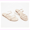 Marc Fisher Patent Clear Acrylic Slide Sandals -Calin Cipria 6 M