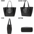 thumbnail image 3 of Simple Large Capacity Bucket Bag Fashion Shopping Bag One Shoulder Tote Bag, 3 of 6