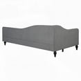 thumbnail image 6 of Gray Twin Size L-Shaped Semi-Enclosed Daybed Featuring Solid Wood Legs, 6 of 14