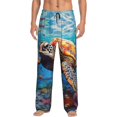 thumbnail image 5 of Mens Pajama Pants, Colorful Underwater Sea Turtle Soft Sleep & Lounge Pants for Men, Cuteness Casual PJ Bottoms Pants with Pockets, 5 of 7