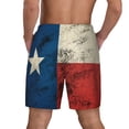 thumbnail image 2 of Men's 2 in 1 Swim Trunks with Compression Liner Texas Flag Distressed Quick Dry Beach Shorts, 2 of 6