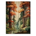 thumbnail image 3 of Designart "Shimmering Heights Redwood Majesty III" Landscape & Nature Print on Natural Pine Wood, 3 of 5