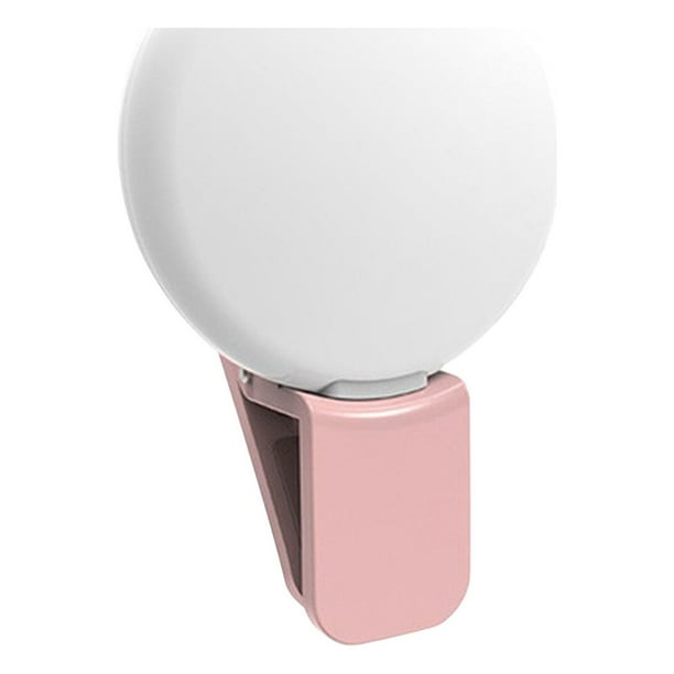 Xihbxyly Luz Portátil para Transmisión En Vivo, Diseño de Mini Clip, Recargable Por Usb, Ángulo Ajustable para Selfies, Videollamadas y Fotos, Compacta y Liviana, Incluye Cable de Carga, Perfecta par