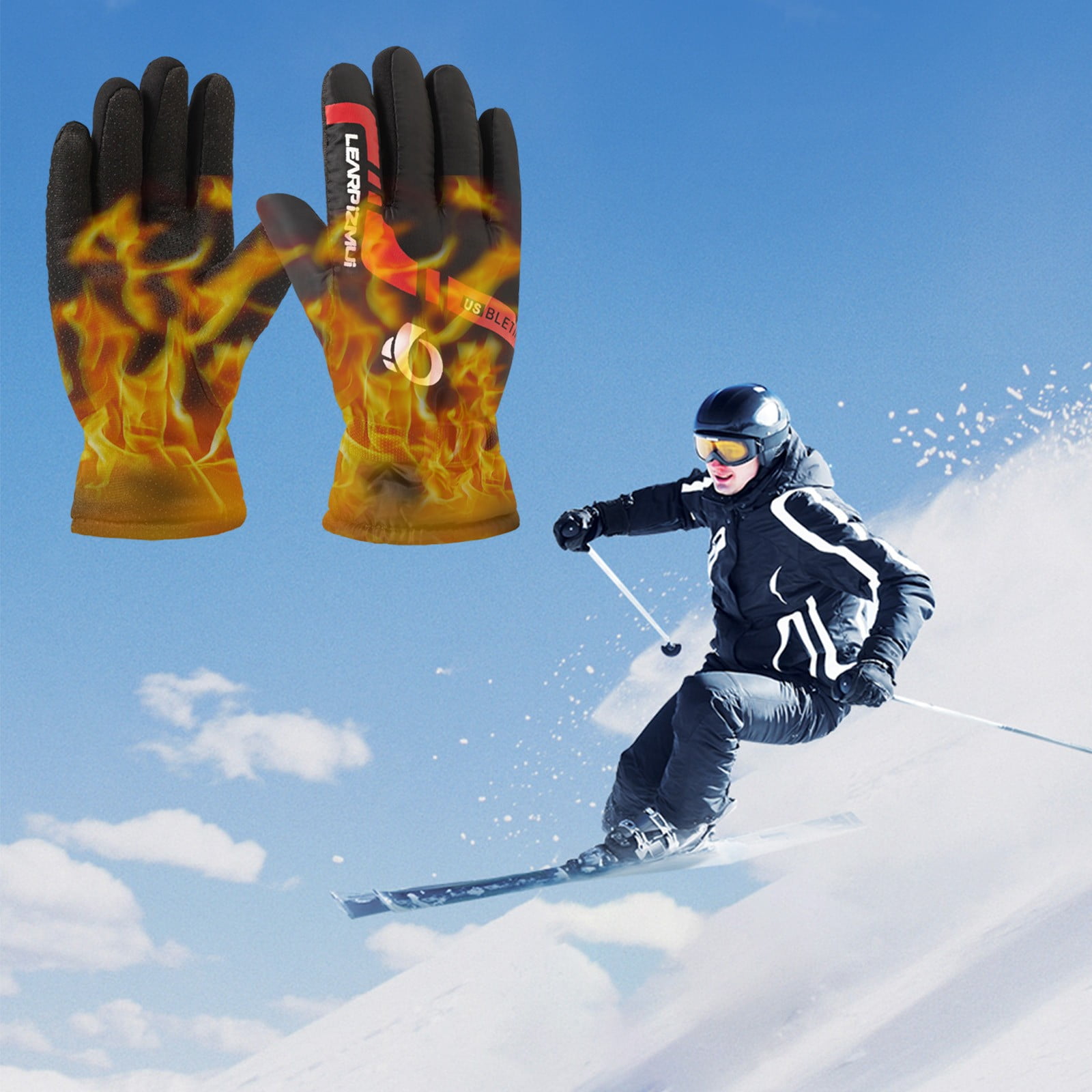 Best Value,Ski Gloves Touchscreen Snowboard Gloves Warm Winter