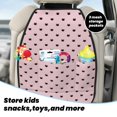 thumbnail image 5 of Xecao Cute Cat Pattern Car Seat Back Protector 2 Pack Large Capacity Pocket, Kick Mats Back Seat Protector, 5 of 8