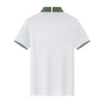 thumbnail image 6 of Hfnxid Women's Short Sleeve Shirt Collared Versatile Office T-Shirt Lightweight Solid Color Business Blouse Casual Stretch Tennis Tee White XXL, 6 of 7