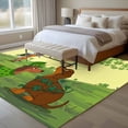 thumbnail image 4 of Large Area Rugs for Living Room Bedroom, Yellow St. Patrick's Day 5'x8' Rug Washable Carpet Runner Indoor Outdoor, Green Lucky Clovers Dog Non Slip Floor Mats Rug for Kitchen, Bathroom, 4 of 8